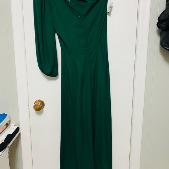 REFORMATION-  Lawrence one-shoulder crepe midi dress - Picture 4 of 8